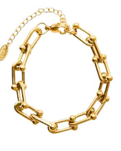 Load image into Gallery viewer, Josie U Link Bracelet Gold
