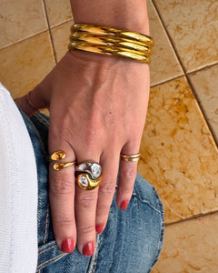 Bri Two Tone Statement Ring