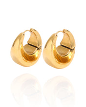 Load image into Gallery viewer, Thick Fallon Gold Hoops
