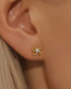 Gold Daisy Studs | Gold Plated 925 Sterling