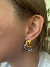 Load image into Gallery viewer, Chloe Vintage Statement Earrings Two Tone
