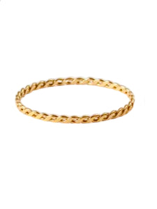 Cosma Dainty Gold Braided Ring