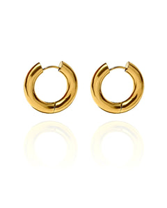Small London Thick Hoops Gold