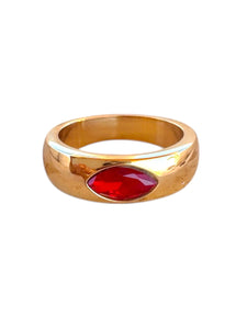 Nicole Ruby Marquis Ring