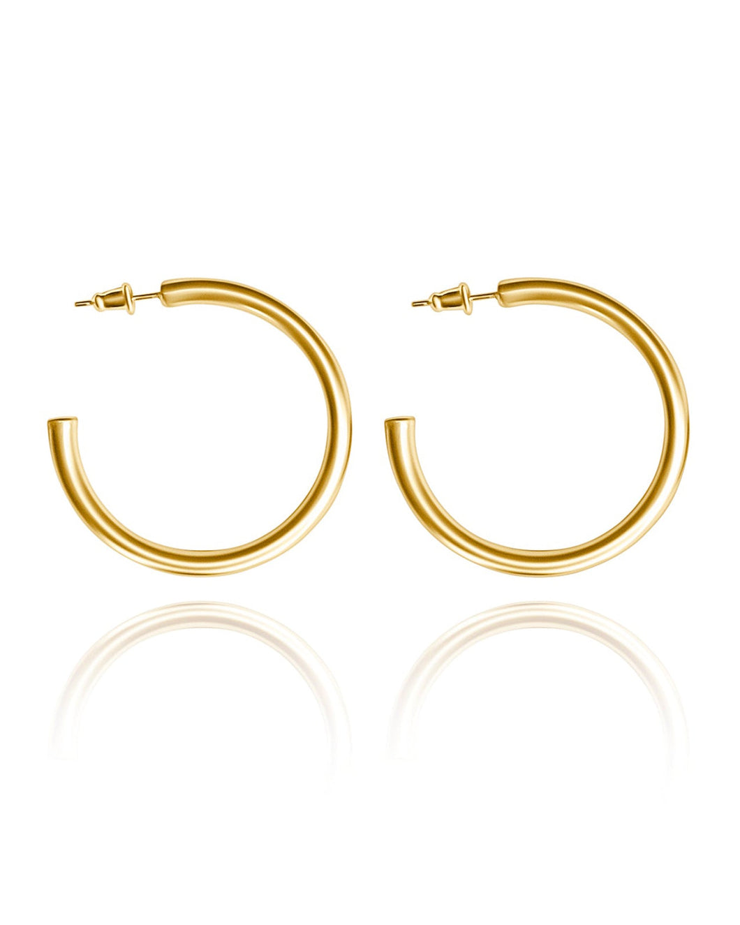 Large Zoie Hoops Gold