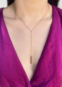 lariat necklace gold