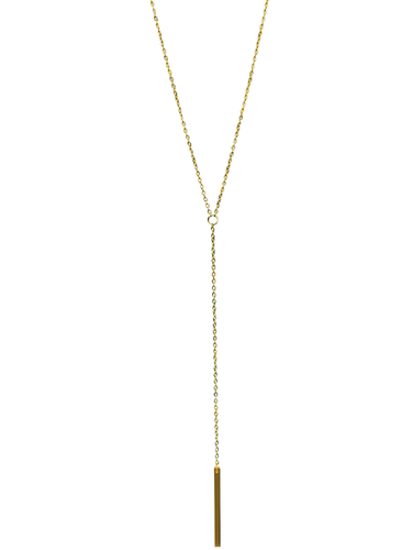 Natalie Lariat Necklace Gold